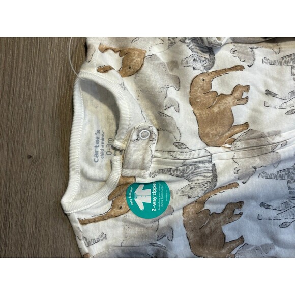 Carters Child of mine 2 pc unisex sleep n play 2pack NWOT size 0-3 months - Picture 4 of 4